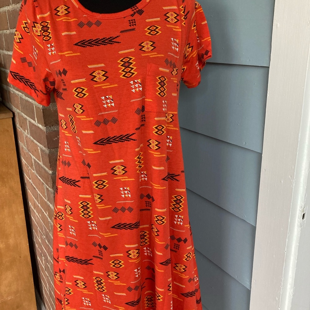 LuLaroe Carly size small S orange black